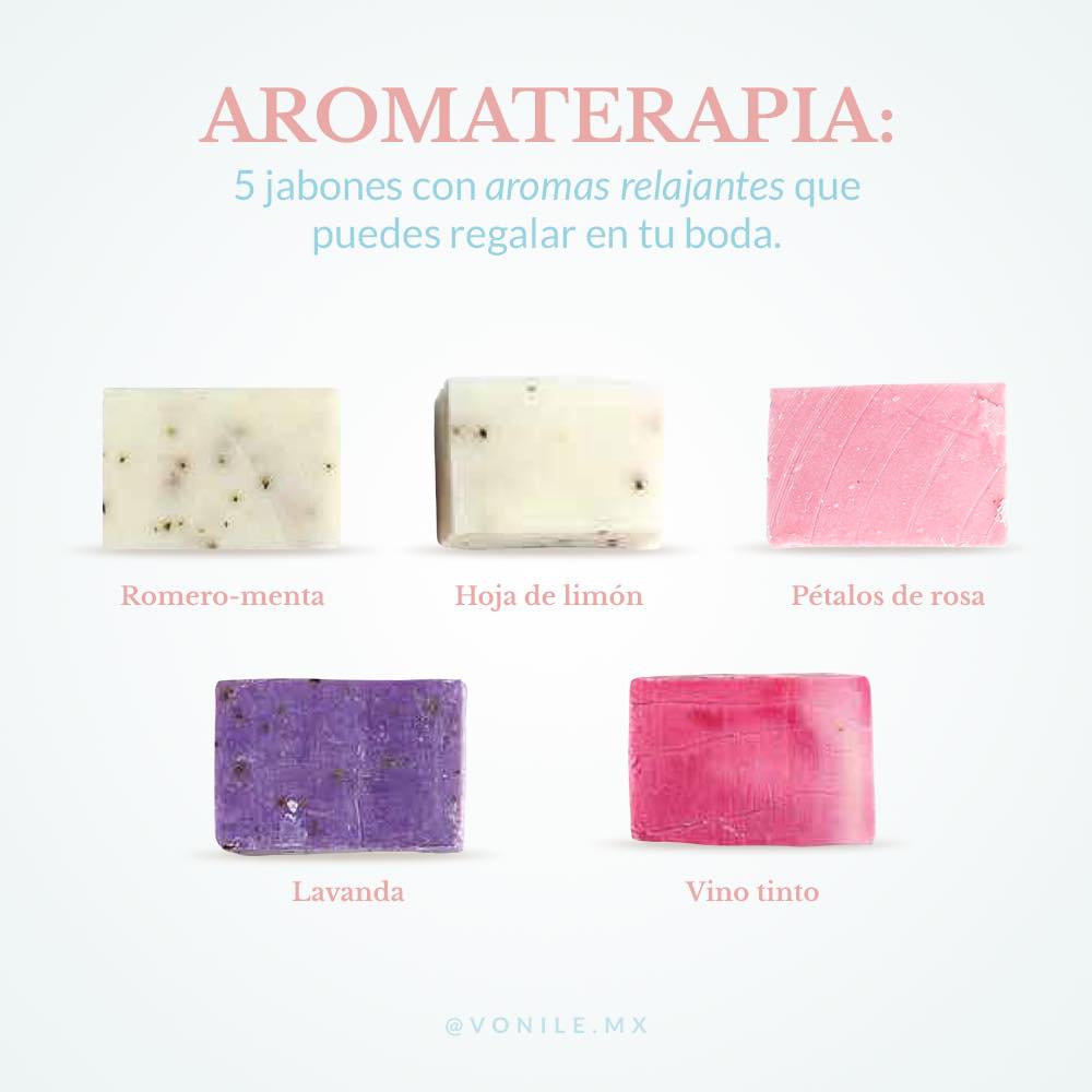 5 Jabones con aromas relajantes que puedes regalar en tu boda