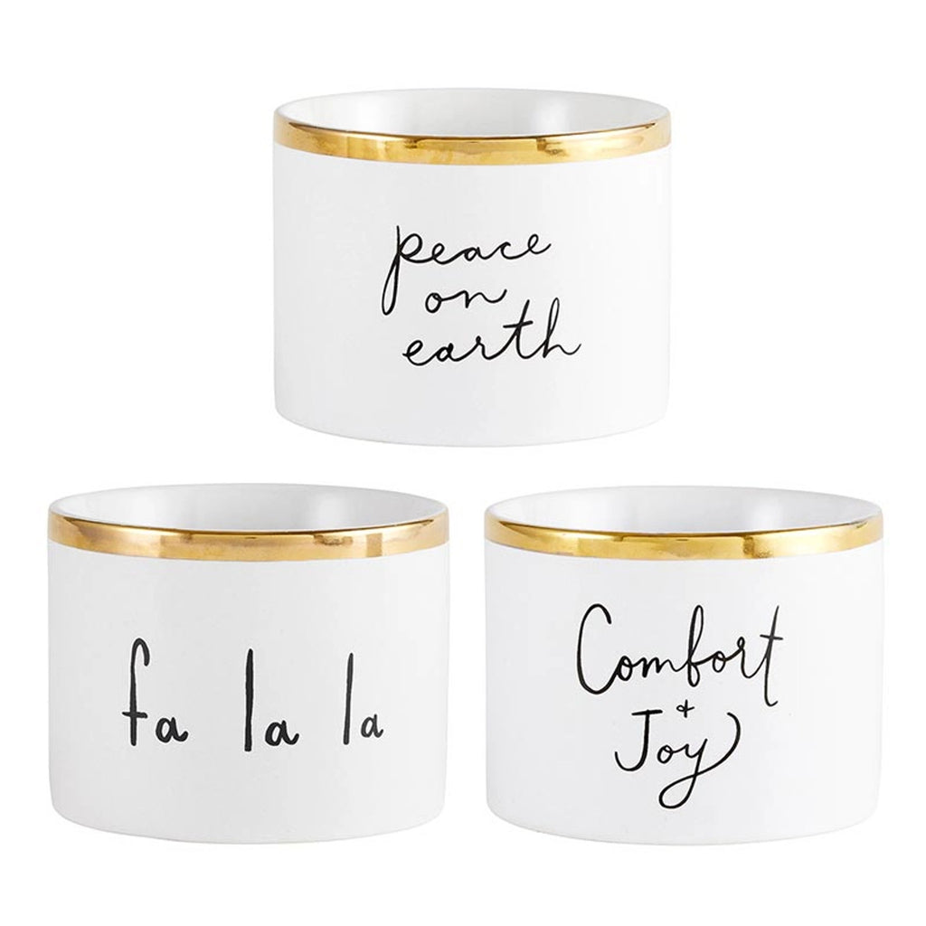 Set de 3 Tazones Eat, Dip & Be Merry