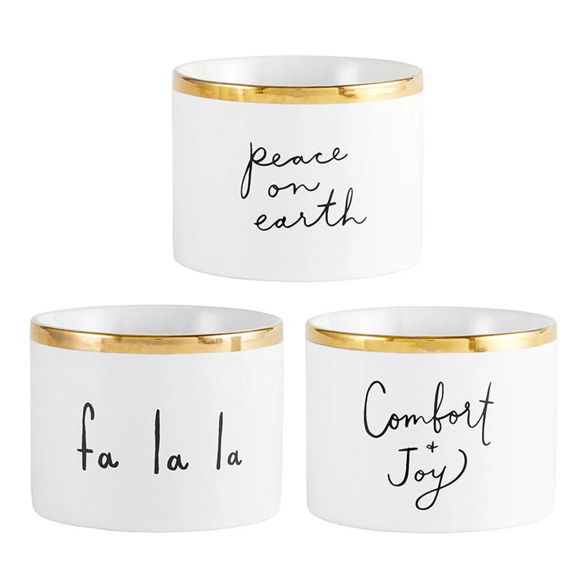 Set de 3 Tazones Eat, Dip & Be Merry
